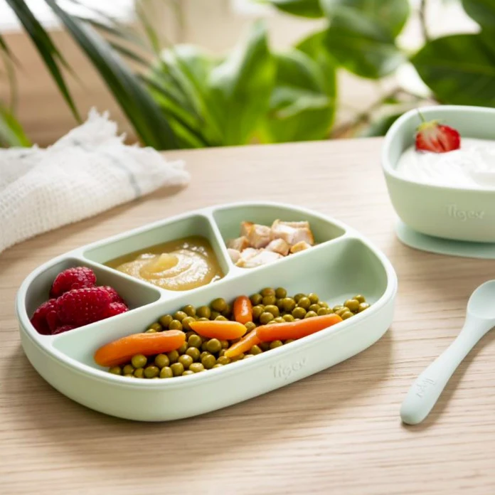 Assiette ventouse Ã&nbsp; compartiments