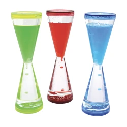 Sablier liquide à bulles