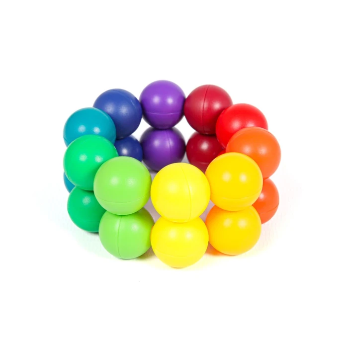 Boules jumbly arc-en-ciel