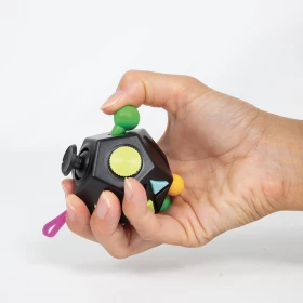 Fidget pentagone noir