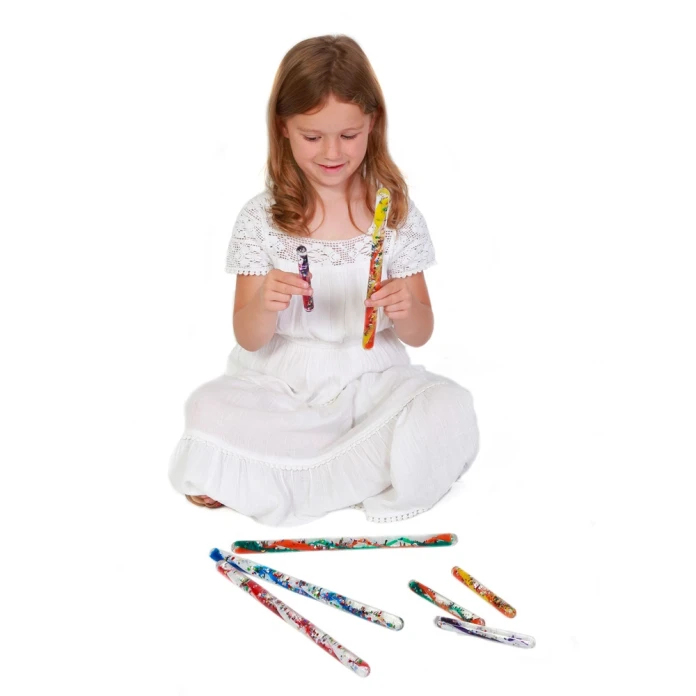 Petites baguettes kaléisdoscope par 4