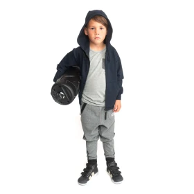 Sweat à capuche zippé enfant - Bleu