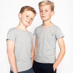 T-shirt super doux - Accent gris