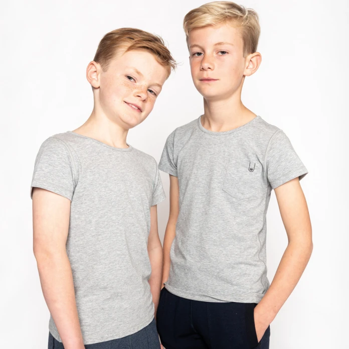T-shirt super doux - Accent gris