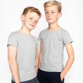 T-shirt super doux - Accent gris