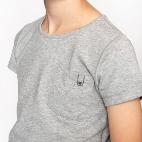 T-shirt super doux - Accent gris