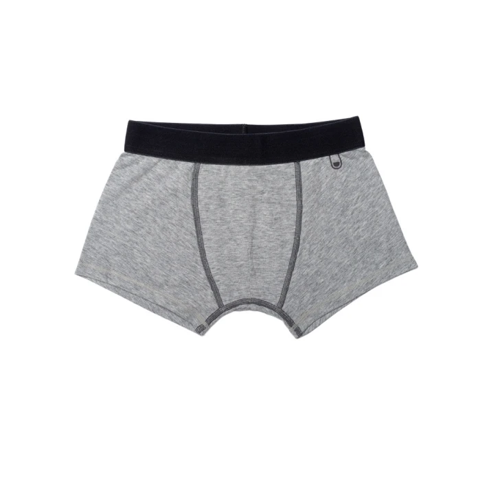 Boxers garçon ultra doux gris - Lot de 2