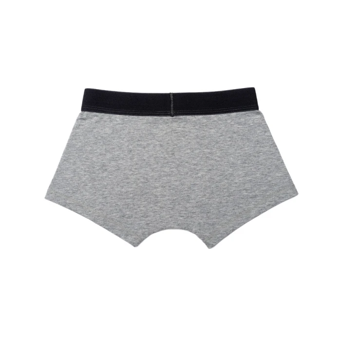 Boxers garçon ultra doux gris - Lot de 2
