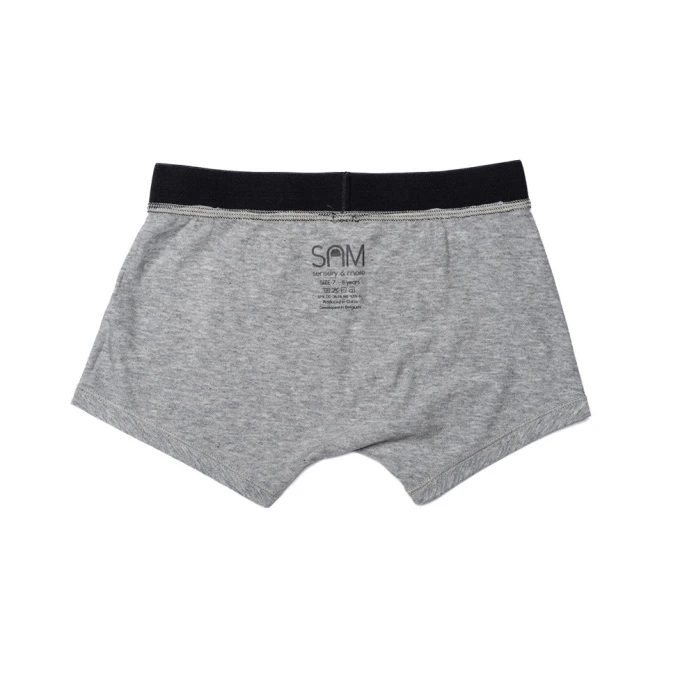 Boxers garçon ultra doux gris - Lot de 2
