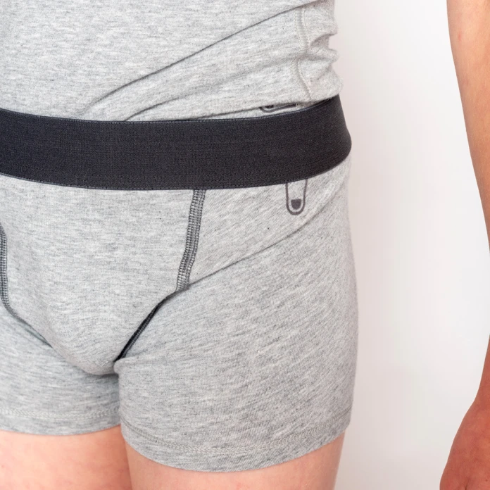 Boxers garçon ultra doux gris - Lot de 2