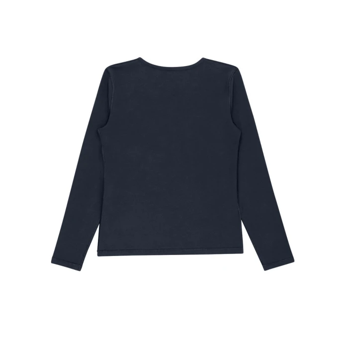 T-shirt enfant ultra doux manches longues - Bleu