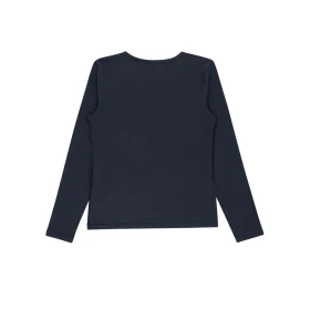T-shirt enfant ultra doux manches longues - Bleu