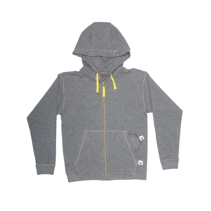 Sweat à capuche zippé enfant - Gris