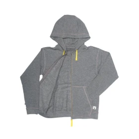 Sweat à capuche zippé enfant - Gris