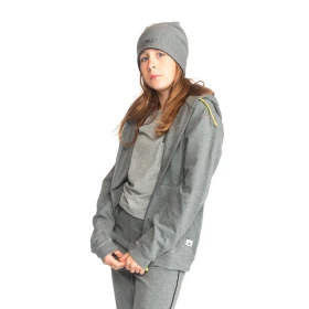Sweat à capuche zippé enfant - Gris