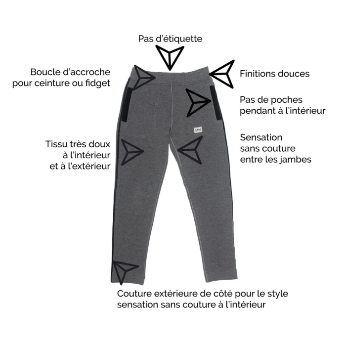 Pantalon Air Slim enfant - Gris
