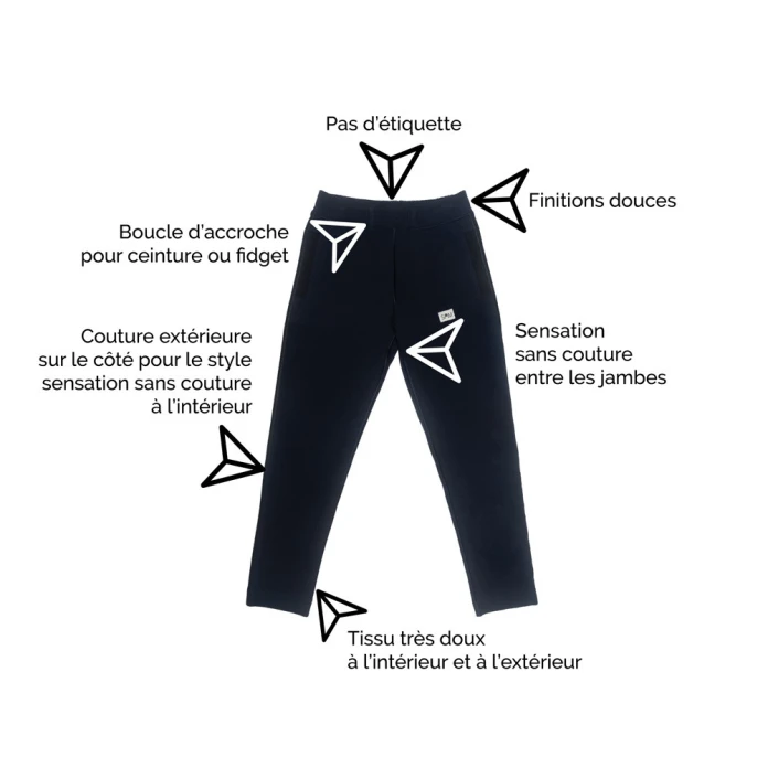 Pantalon Air Slim enfant - Bleu