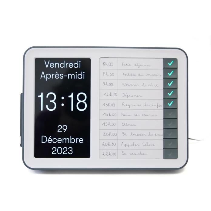 Day Hub - Horloge pour troubles neurocognitifs avec alertes de tâches