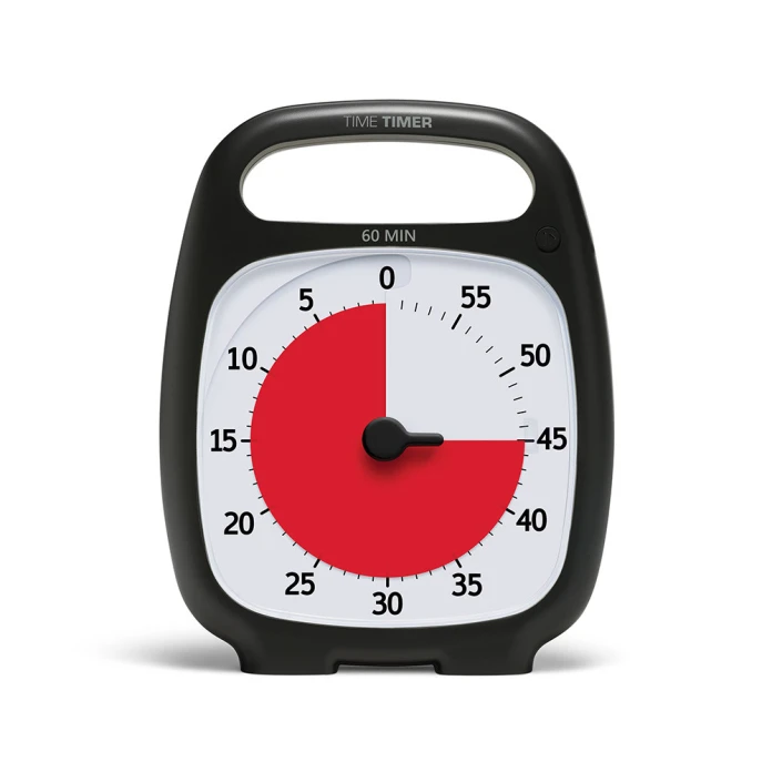 Time Timer Plus 60 min - Noir Nouveau