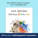 Affiche "Mon cerveau travaille différemment"