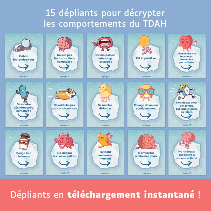 Dépliants TDAH - Décrypter les comportements du TDAH