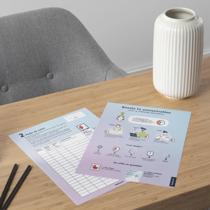 Méthode Pomodoro, des supports pour booster la concentration