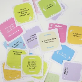 Mon bocal à victoires - Cartes de pensées positives