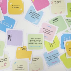 Mon bocal à victoires - Cartes de pensées positives