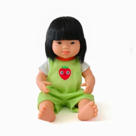 Pyjama vert pour poupée inclusive