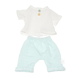 Ensemble bleu clair pour poupée inclusive