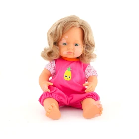 Pyjama rose pour poupée inclusive