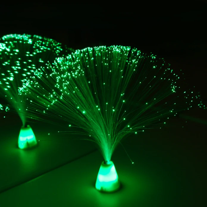 Mini lampes fibres optiques par 4