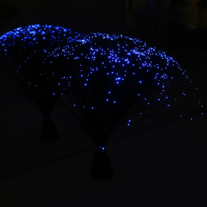 Mini lampes fibres optiques par 4