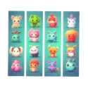 Zen Strips - Petites créatures texture rugueuse