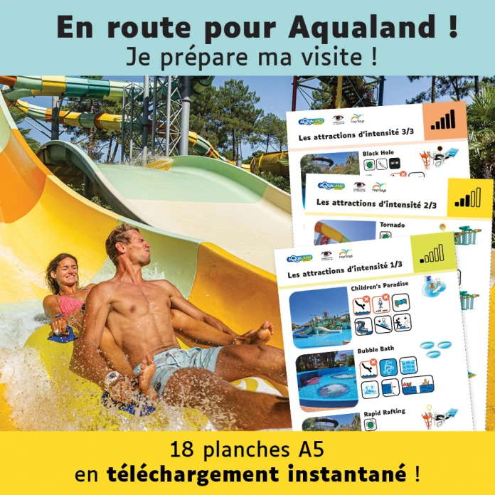 Plan de fonctionnement adapté d'Aqualand Cap d'Agde