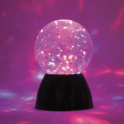 Lampe boule paillettes