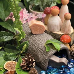 Décors petit tronc d'arbre