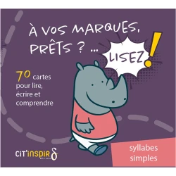 À vos marques... prêts... ? Lisez !70 cartes Syllabes simples