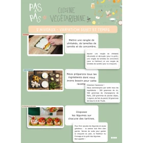 Pas à pas les recettes : les plats végétariens