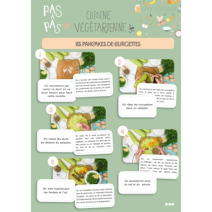 Pas à pas les recettes : les plats végétariens