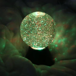 Boule lumineuse à paillettes