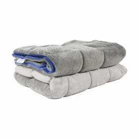 Couverture lestée 50 x 70 cm - 2 kg - bleu/gris foncé