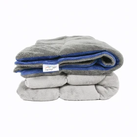 Couverture lestée 50 x 70 cm - 2 kg - gris clair/gris foncé