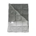 Couverture lestée 50 x 70 cm - 2 kg - gris clair/gris foncé