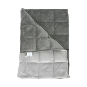 Couverture lesté 100 x 150 cm - 3 kg - gris clair/gris foncé