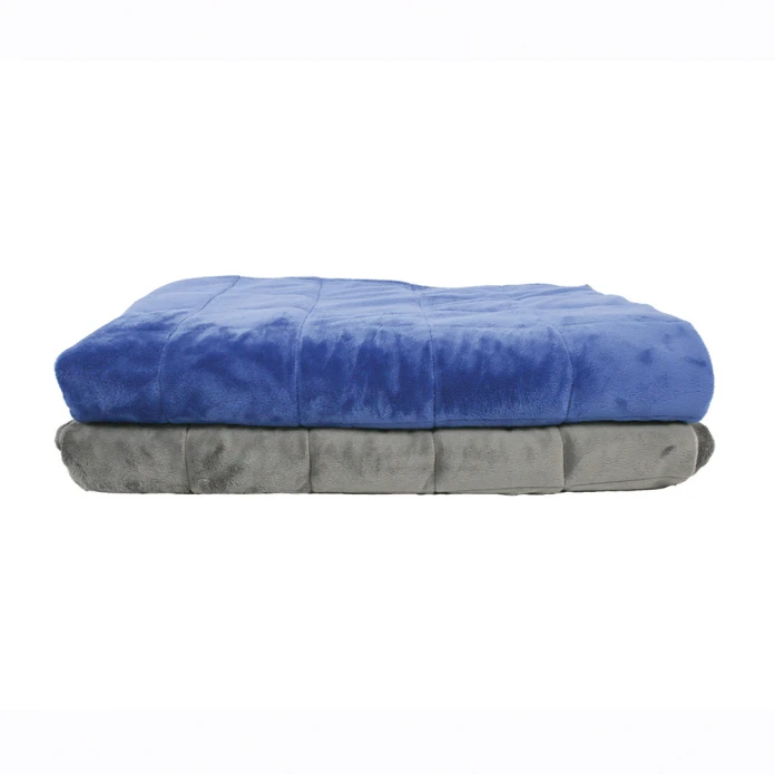 Couverture lesté 100 x 150 cm - 3 kg - gris clair/gris foncé