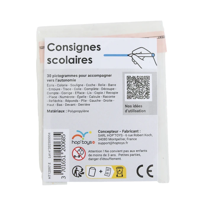 30 pictogrammes - Consignes scolaires