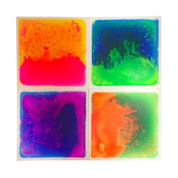 Lot de 4 plaques sensorimotrices UV carrées - 40x40cm