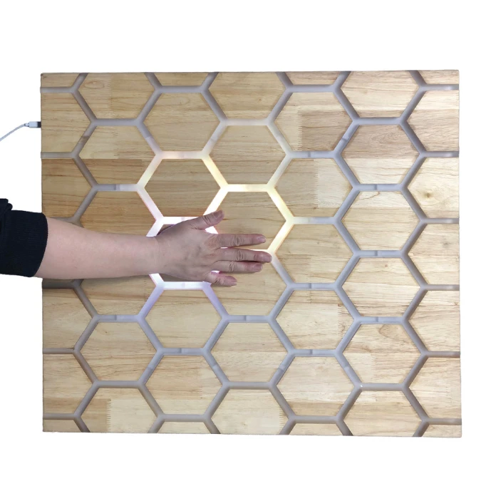 Panneau mural interactif tactile – alvéoles