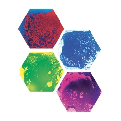 Lot de 4 plaques sensorimotrices hexagone